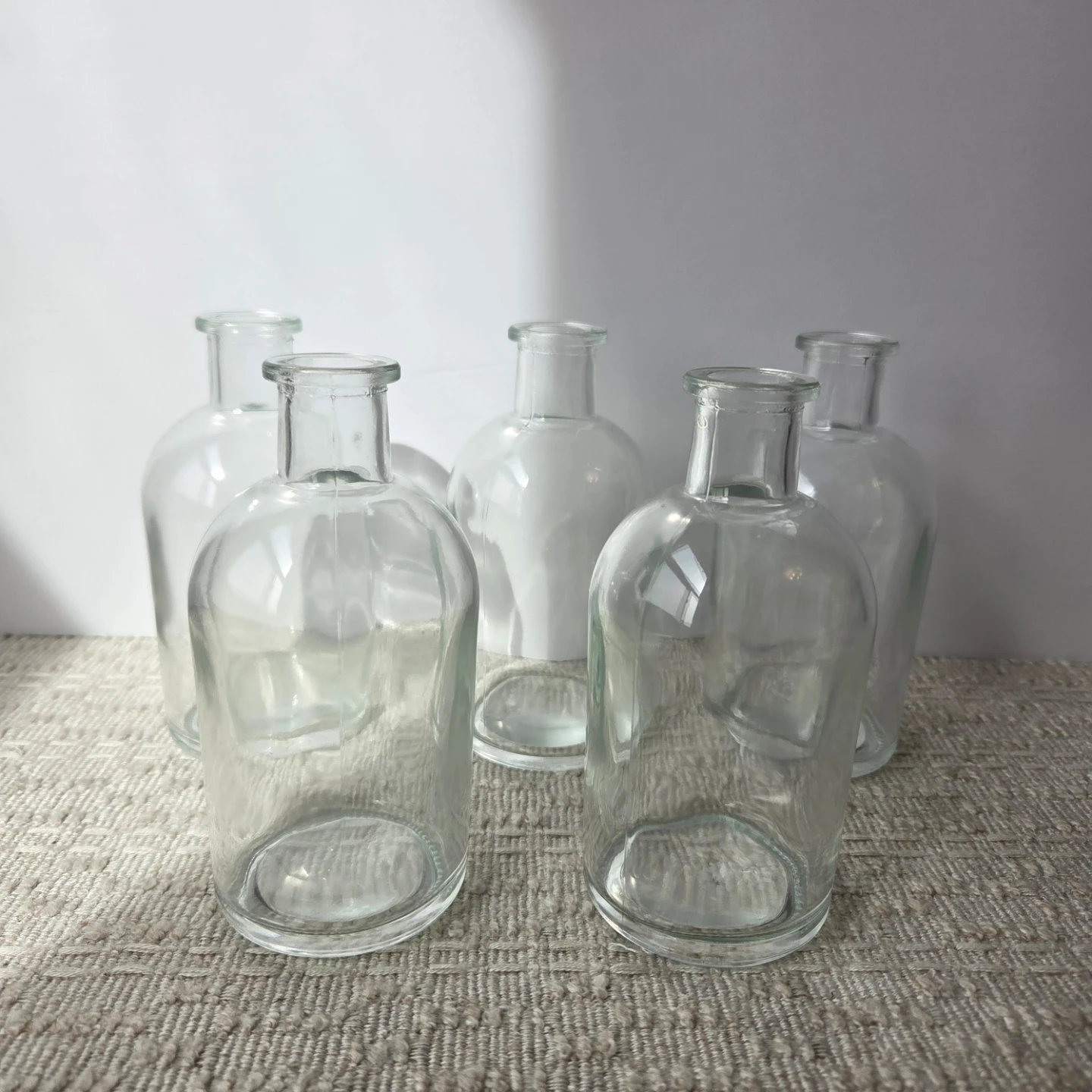 10 pieces - New Clear Glass Bud Vases - photo 5