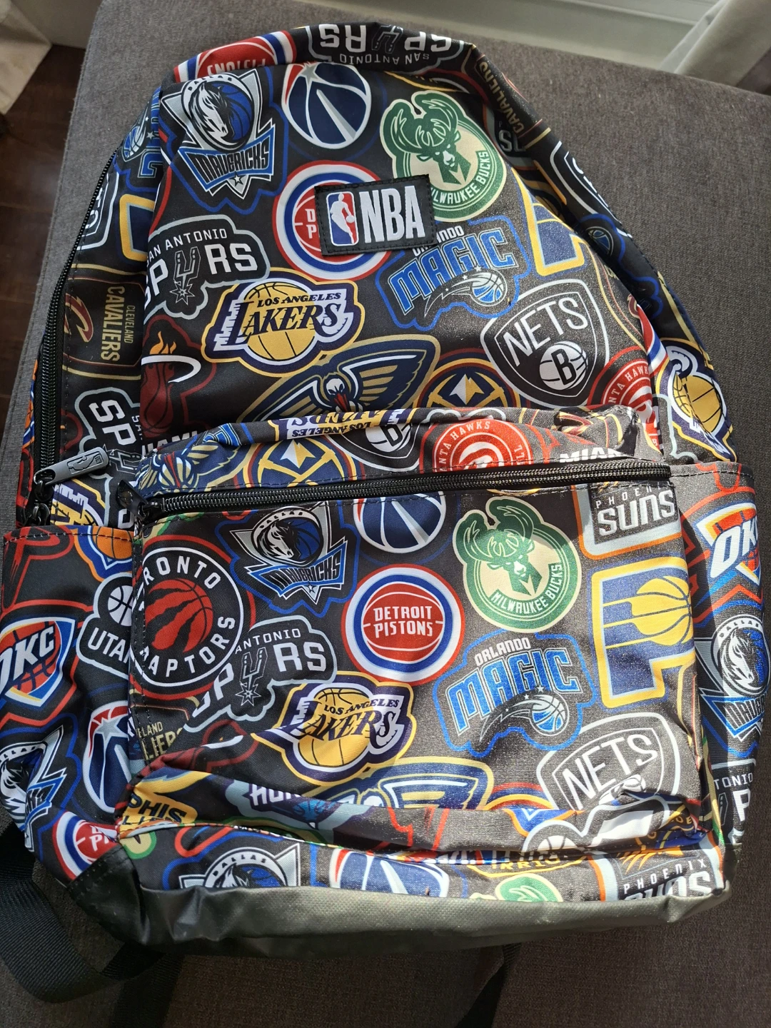 NBA Team Logo Print Backpack