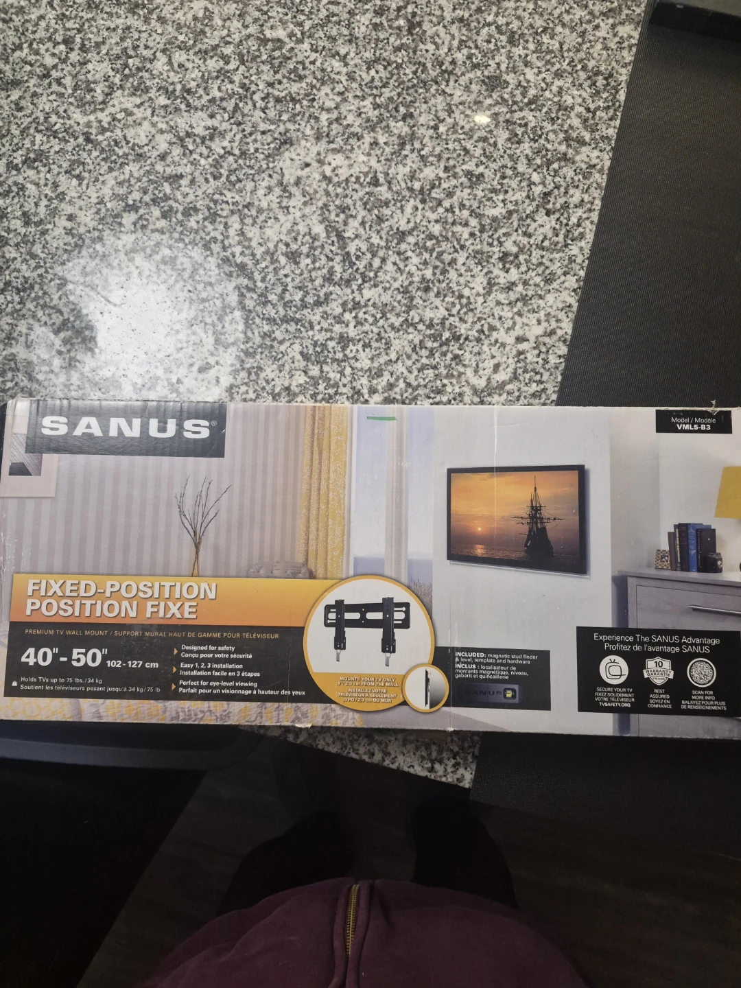 Sanus VML5 Fixed-Position TV Wall Mount
