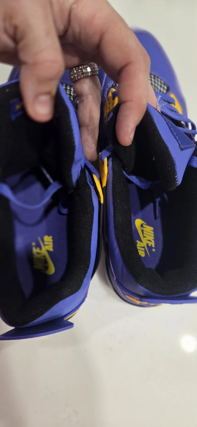 Nike Air Jordan 4 style Retro Lakers - photo 4