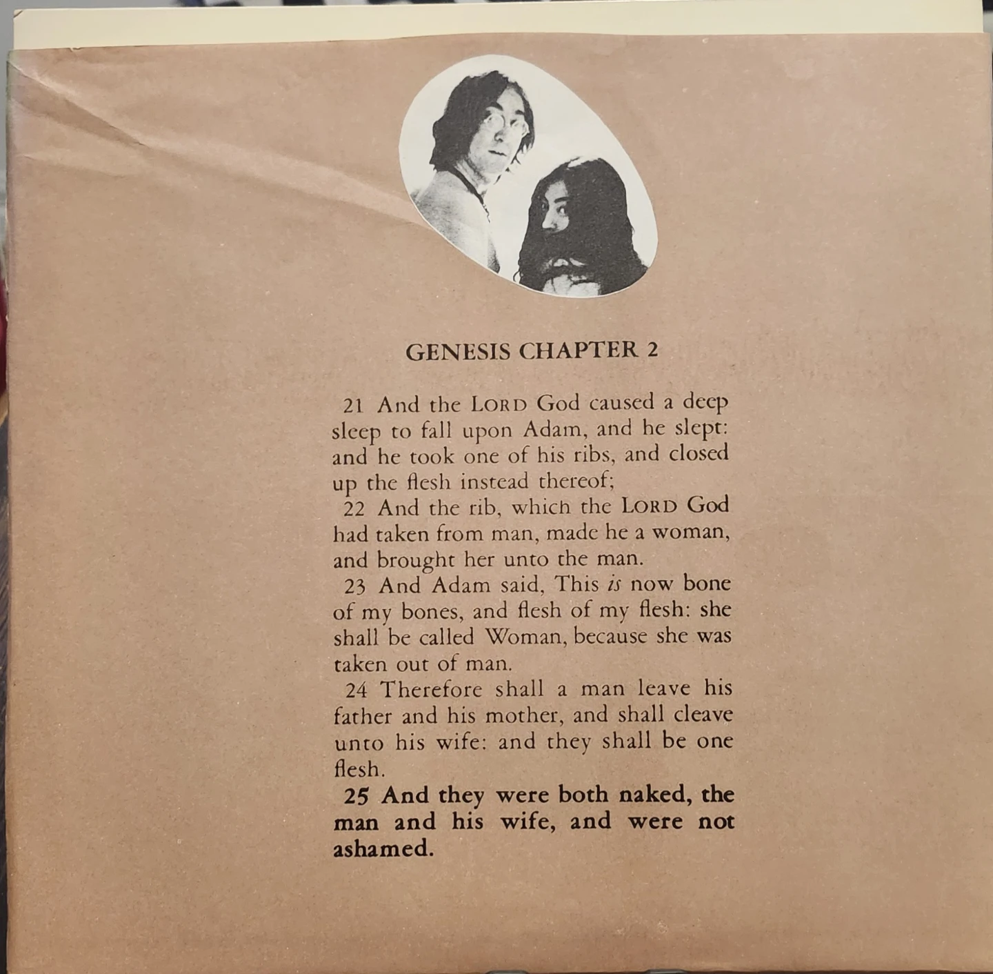 John Lennon and Yoko Ono Two Virgins Vinyl LP - photo 2