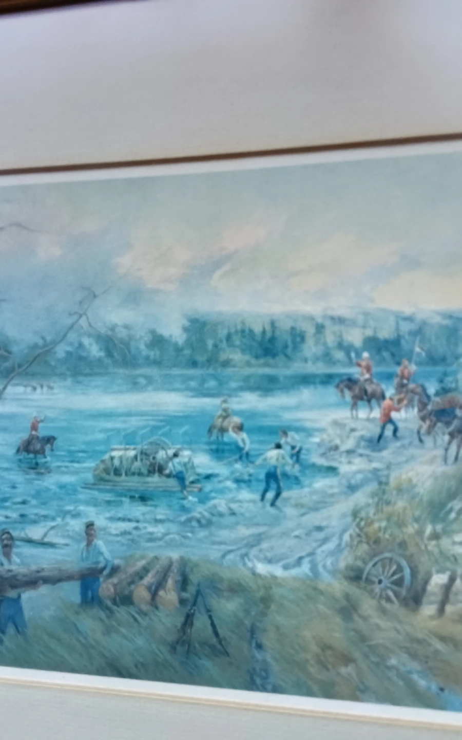 N.W.M.P. Crossing the Bow River to Found Calgary - photo 4