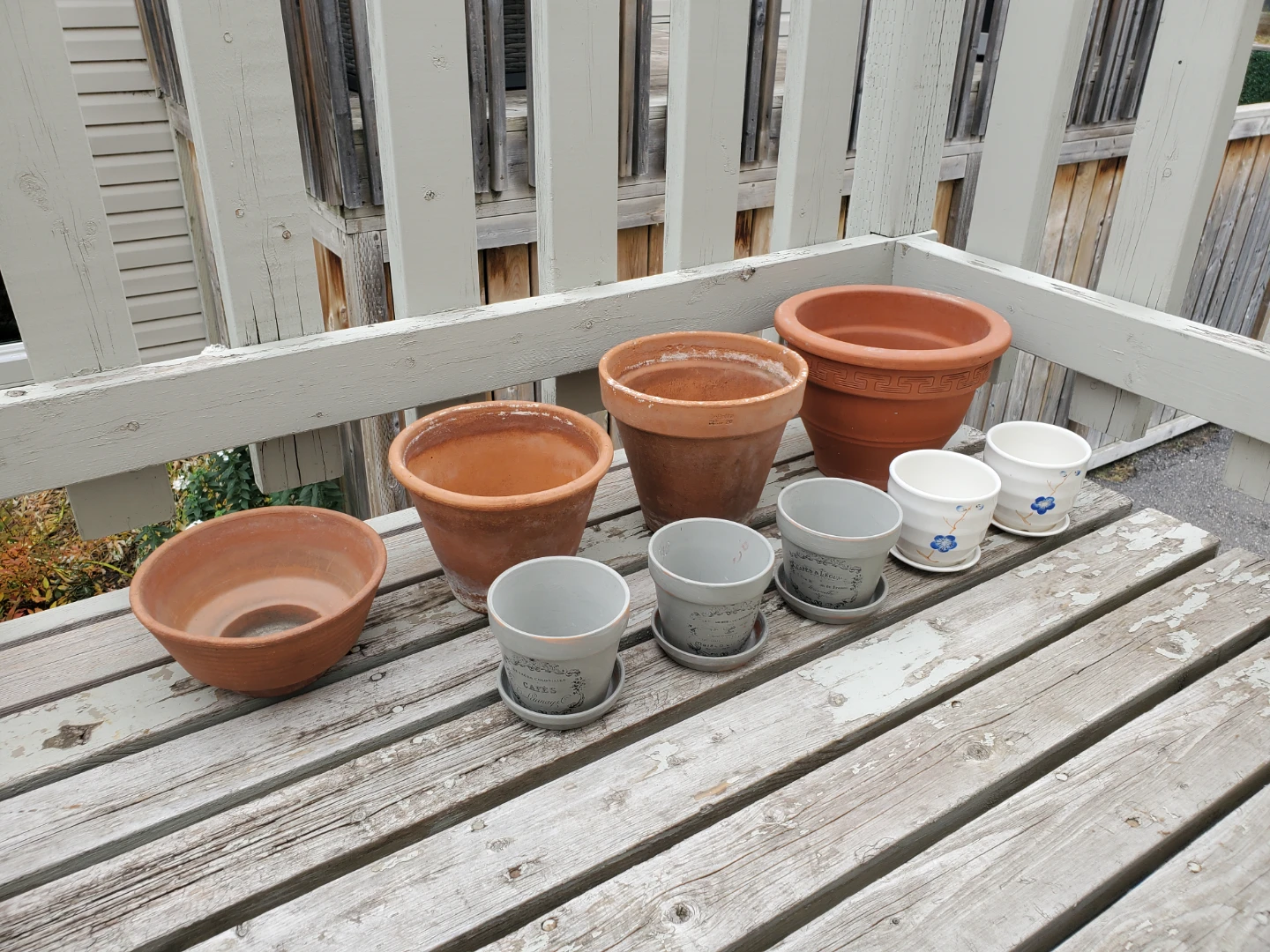 Variety of plant pots