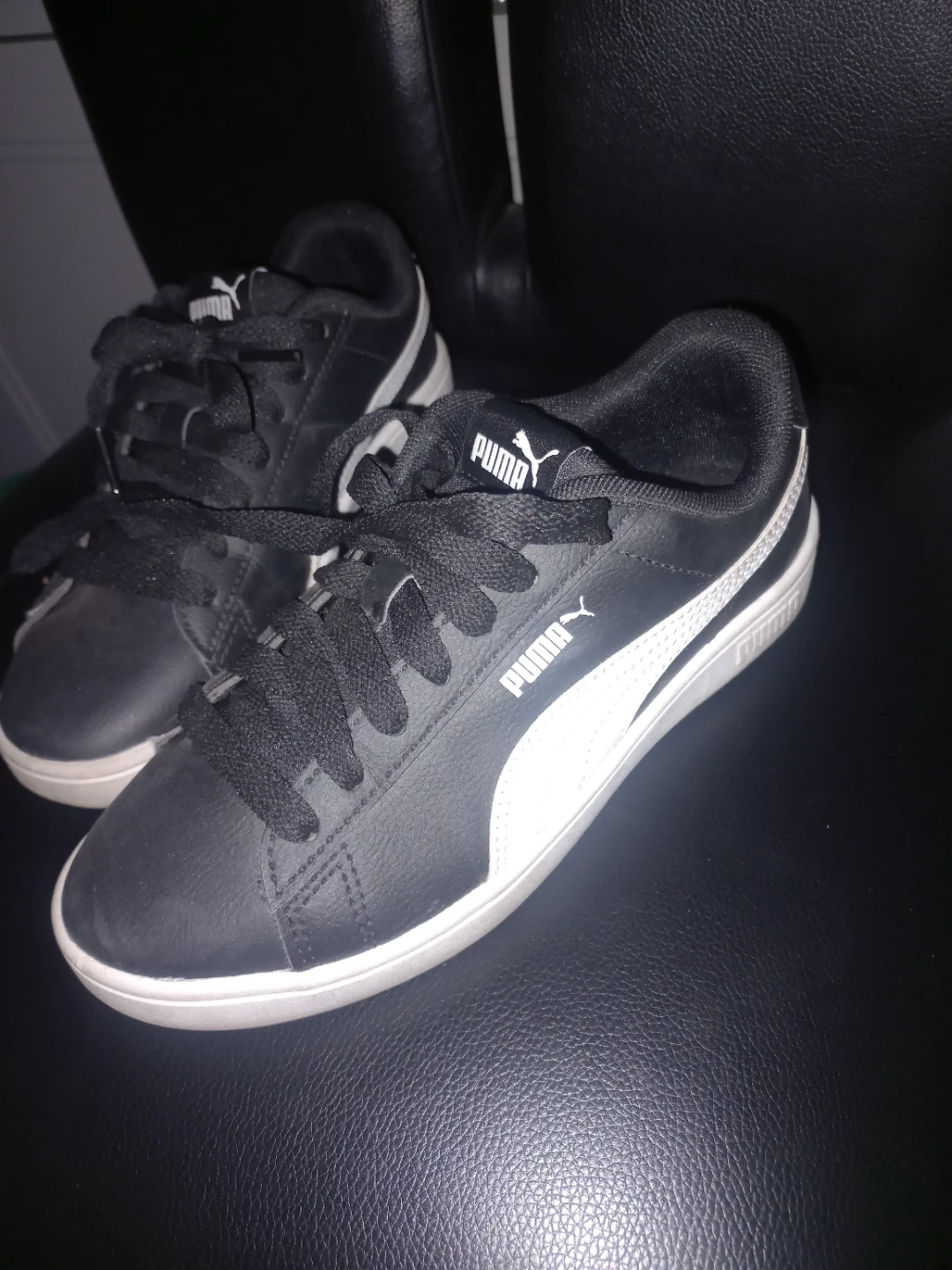 Puma Black and White Sneakers