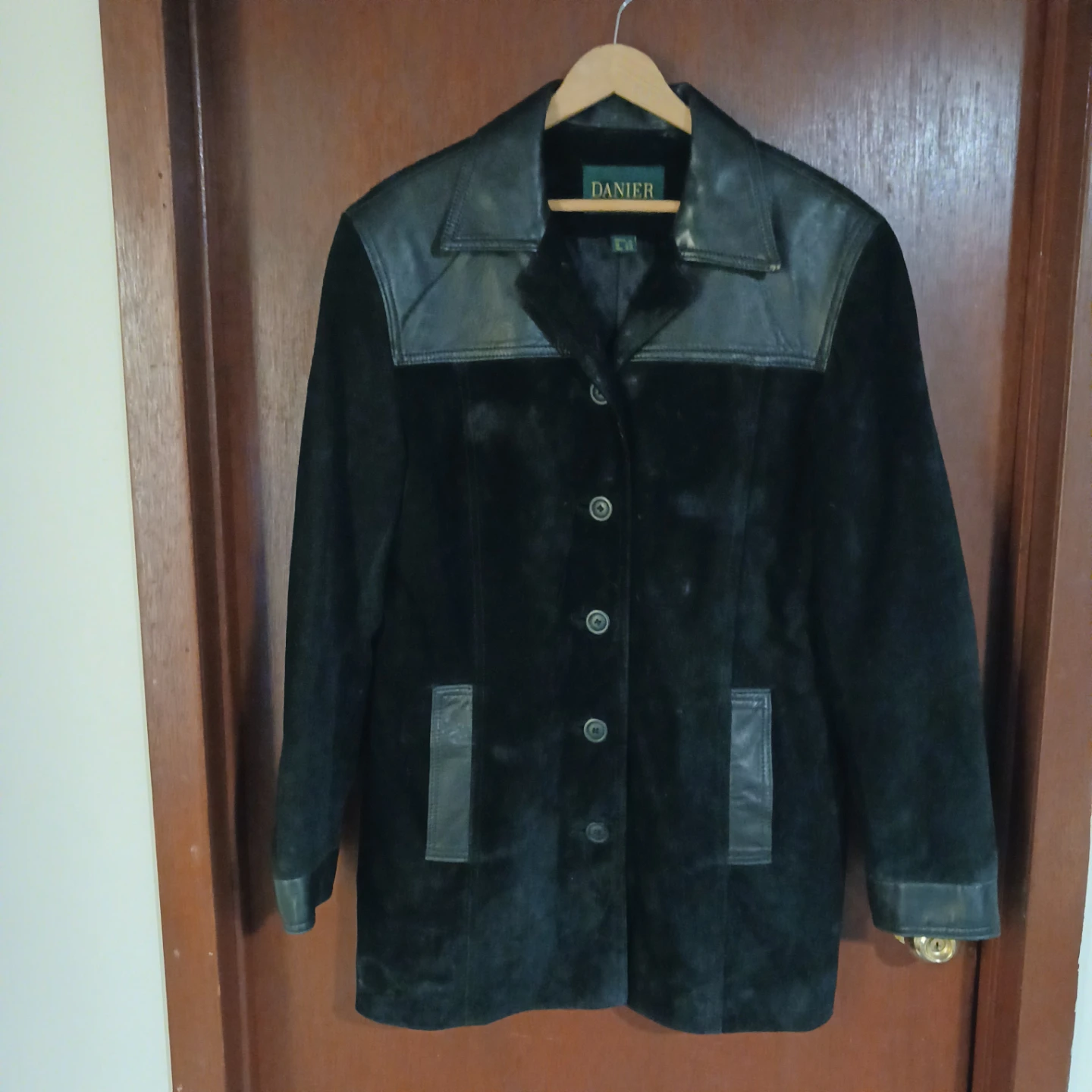 Danier Black Genuine Leather Jacket