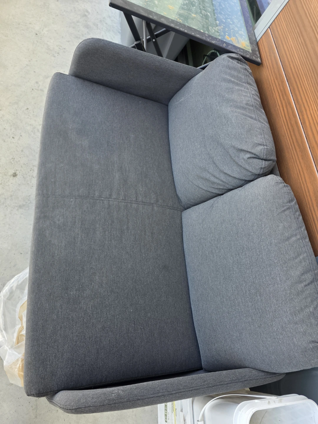 Dark Grey Two-Seater Sofa - photo 2