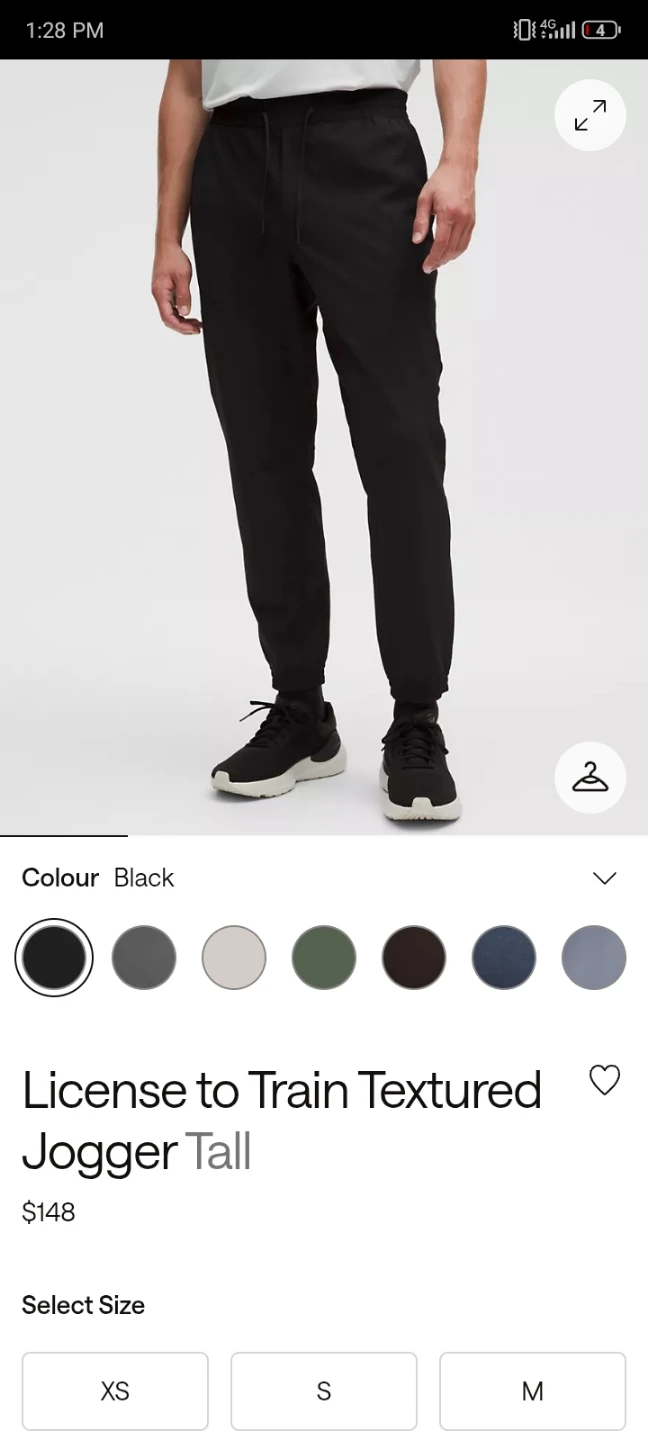 License to Train Textured Jogger Tall - Black Size Large - photo 2