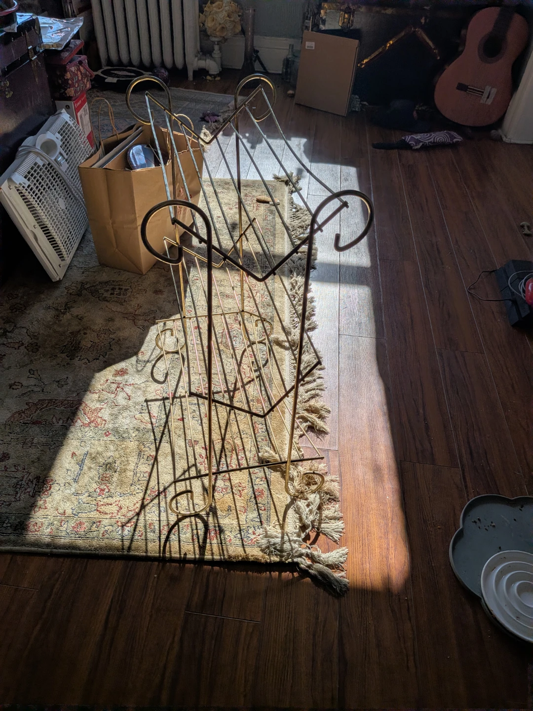 Brass vintage shoe rack - photo 2