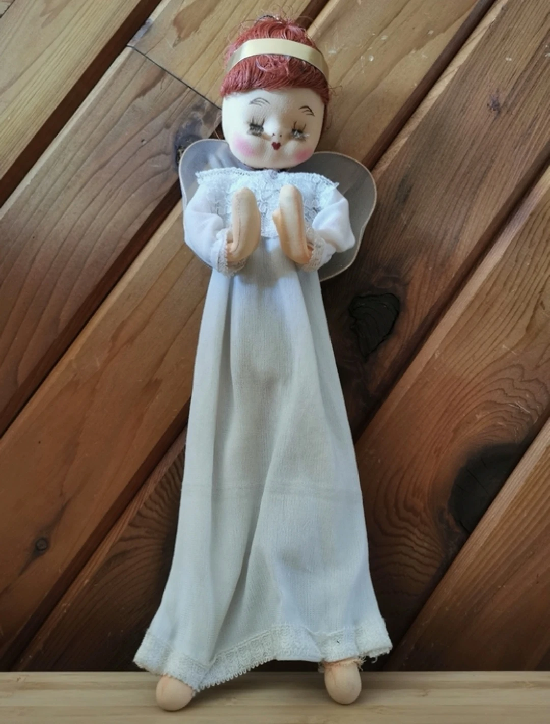 Vintage Handmade Christmas Angel Doll – Tulle Wings - photo 2