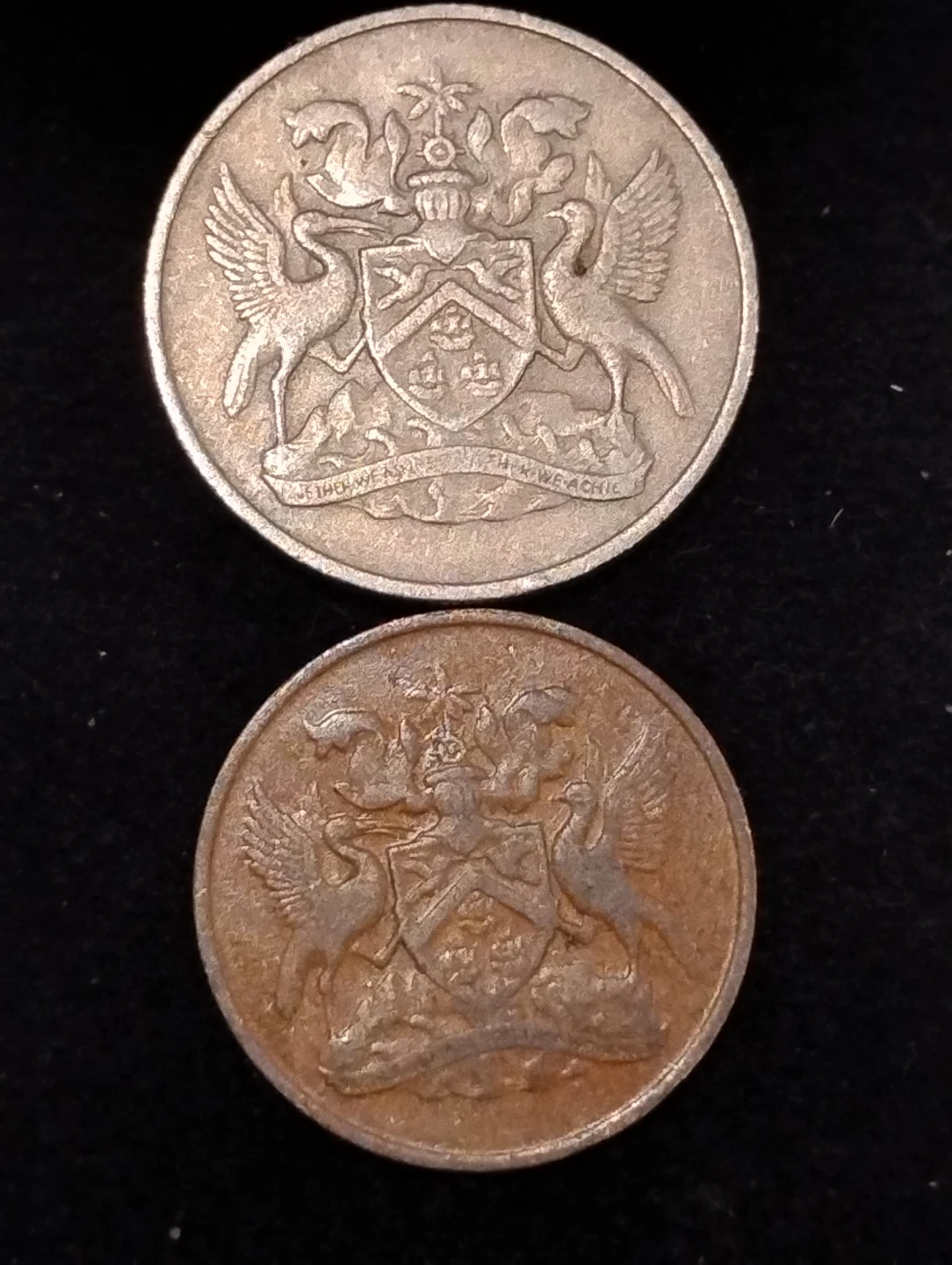 Two 1966 Trinidad and Tobago Coins
