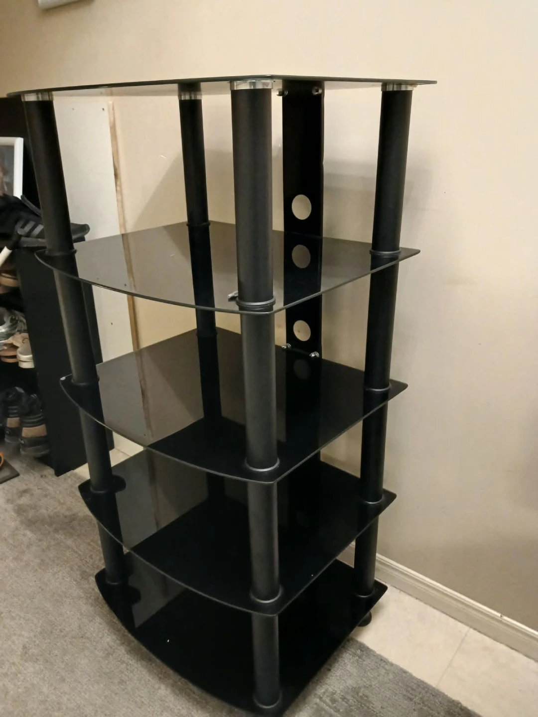 Black glass Stand shelf