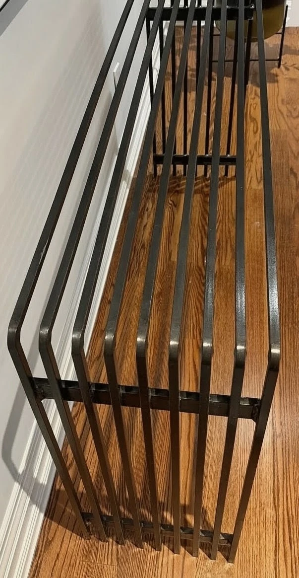 (MUST GO TODAY) CUSTOM INDUSTRIAL DESIGNED STEEL CONSOLE TABLE - photo 2