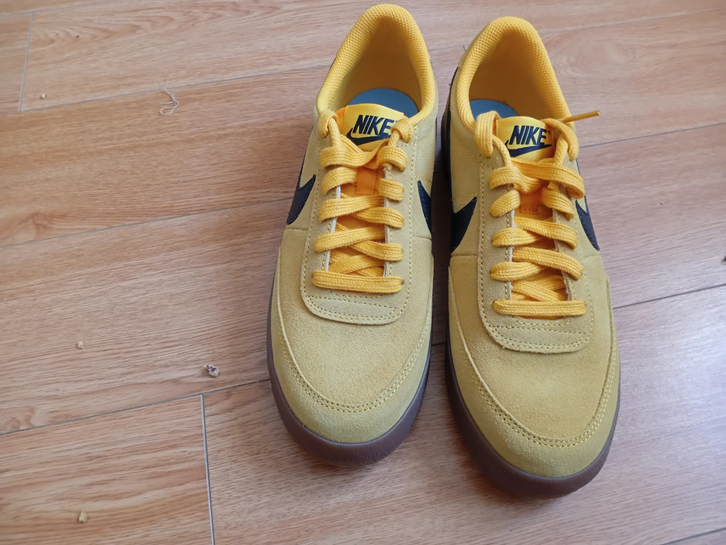 Nike Yellow Suede Sneakers