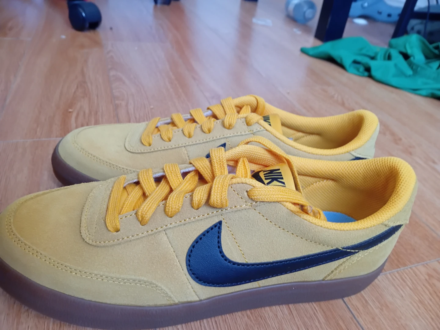 Nike Yellow Suede Sneakers - photo 2