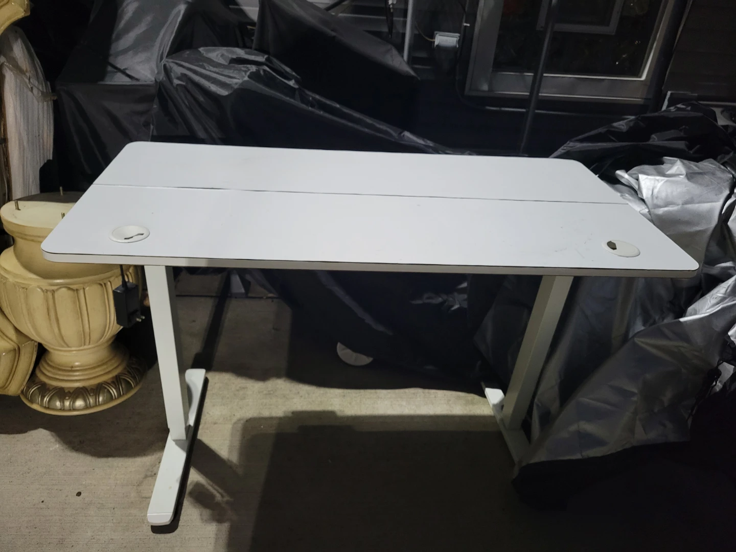 White Adjustable Standing Desk