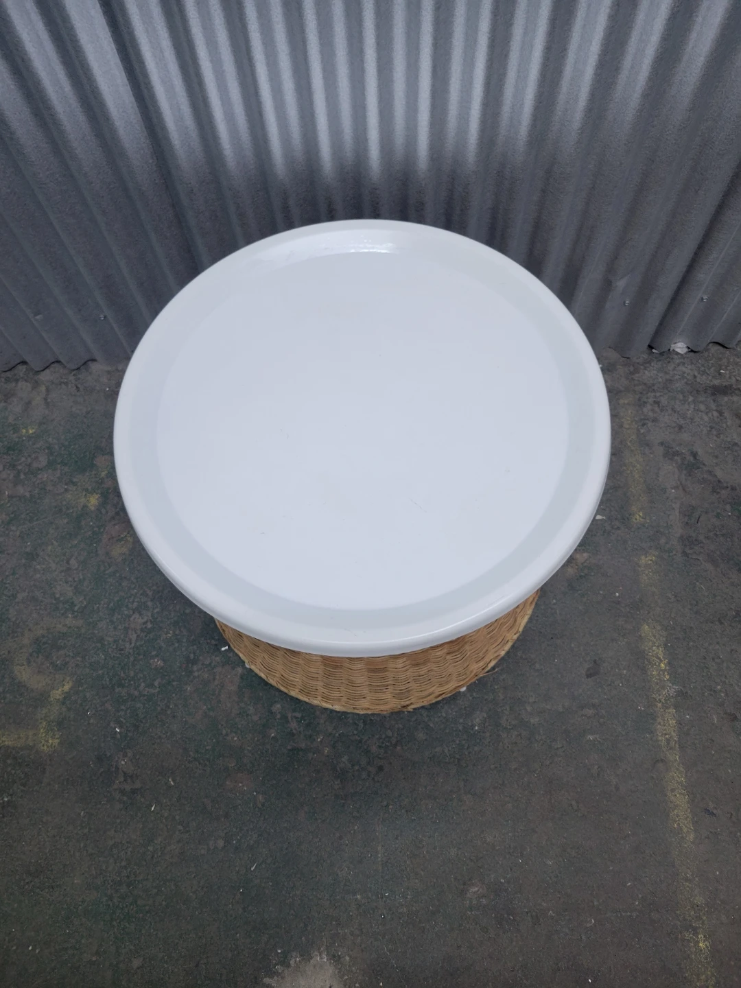Wicker Storage Side Table - photo 2