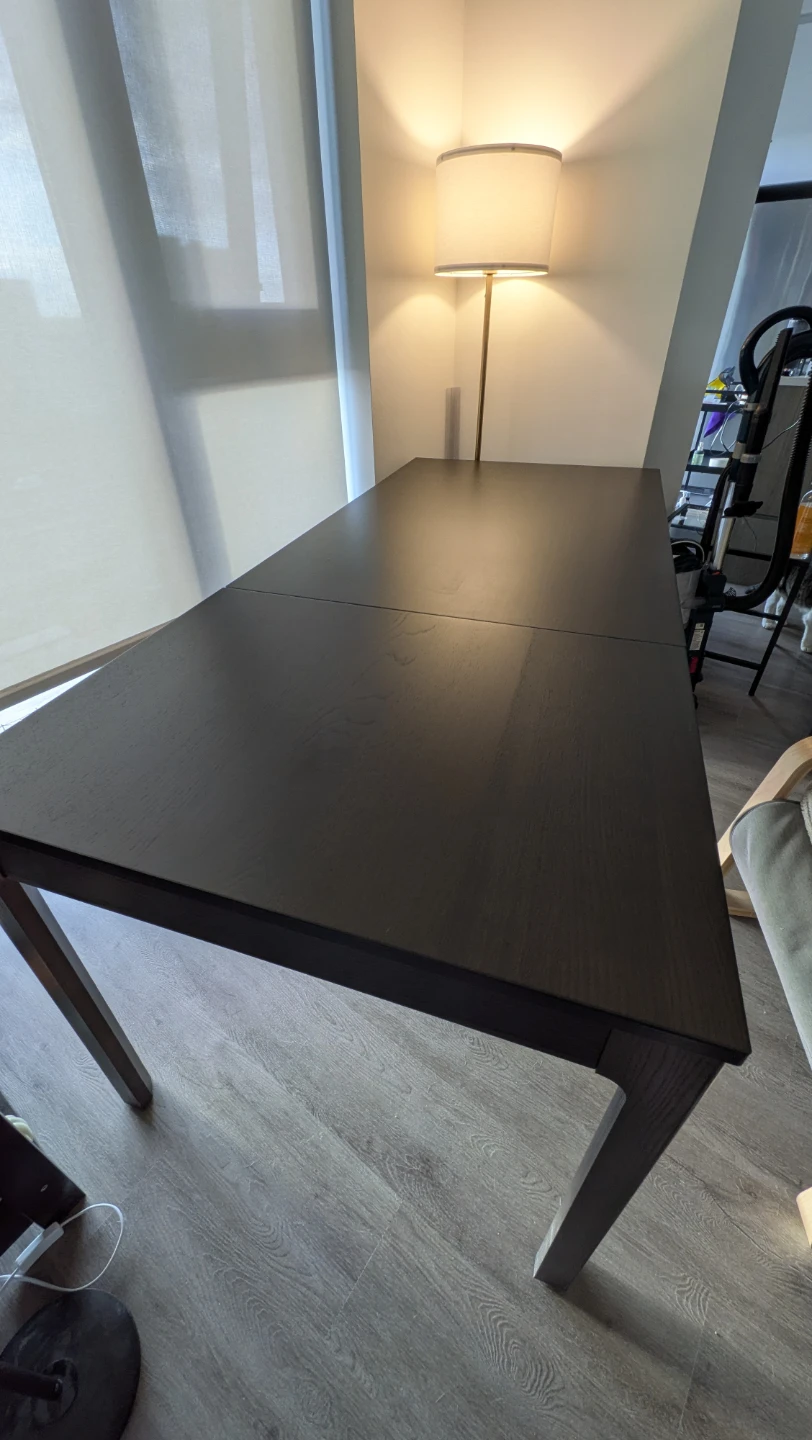 Dark Wood Extendable Dining Table + 4 chairs - photo 4