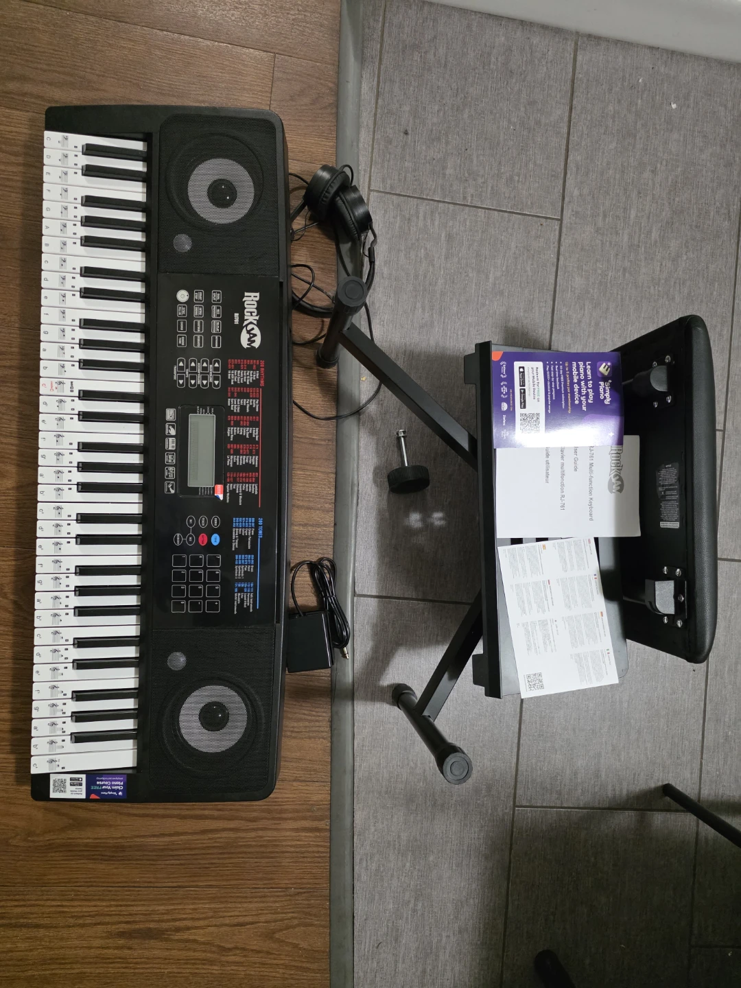 RockJam RJ761 61 Key Keyboard Piano Kit.