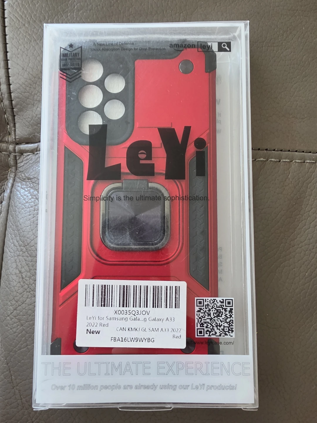 LeYi Phone Case for Samsung Galaxy A33 - Red
