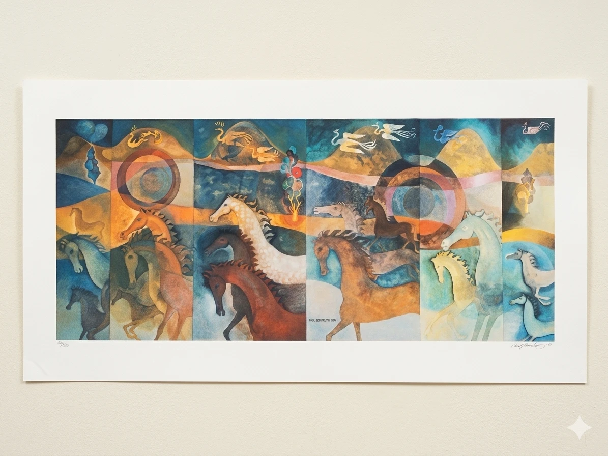 Paul Szentkuthy Signed Limited Edition Lithograph (1991)