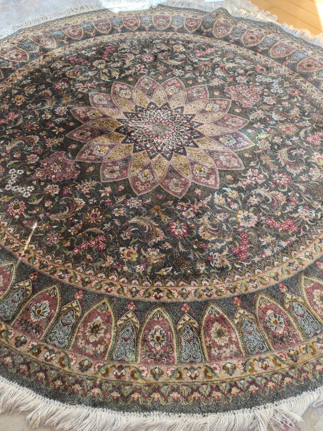 Persian silk carpet