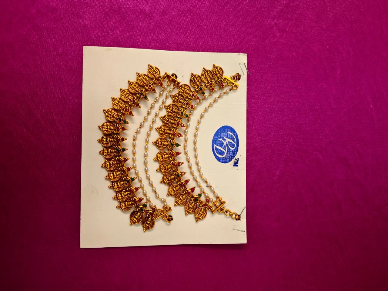 RD Traditional Temple earring chain maatal