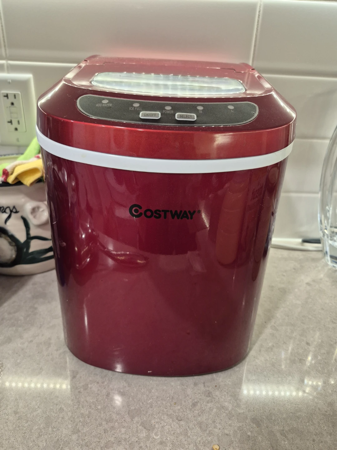 Costway Countertop Ice Maker - Red