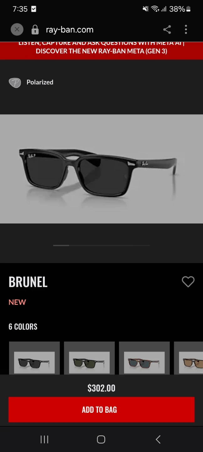 Polarized raybans sunglasses - photo 2