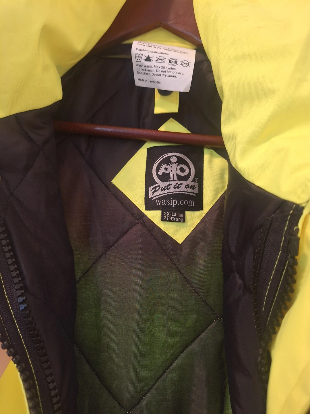 Wasip Put It On High Visibility Safety Jacket