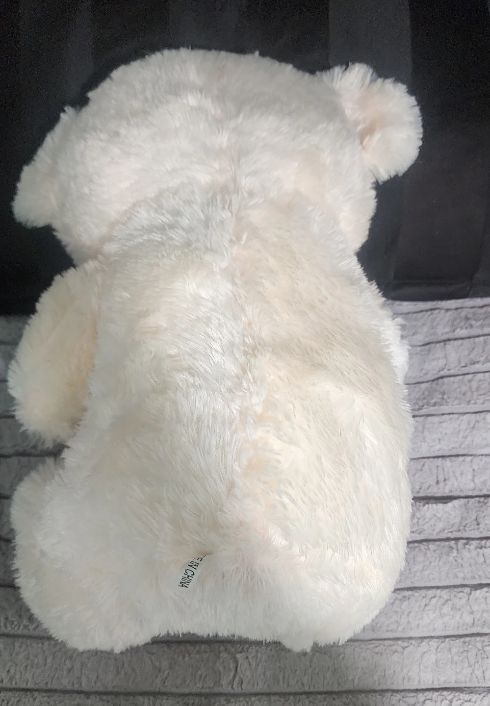 White Plush Teddy Bear with I Love You Heart - photo 2