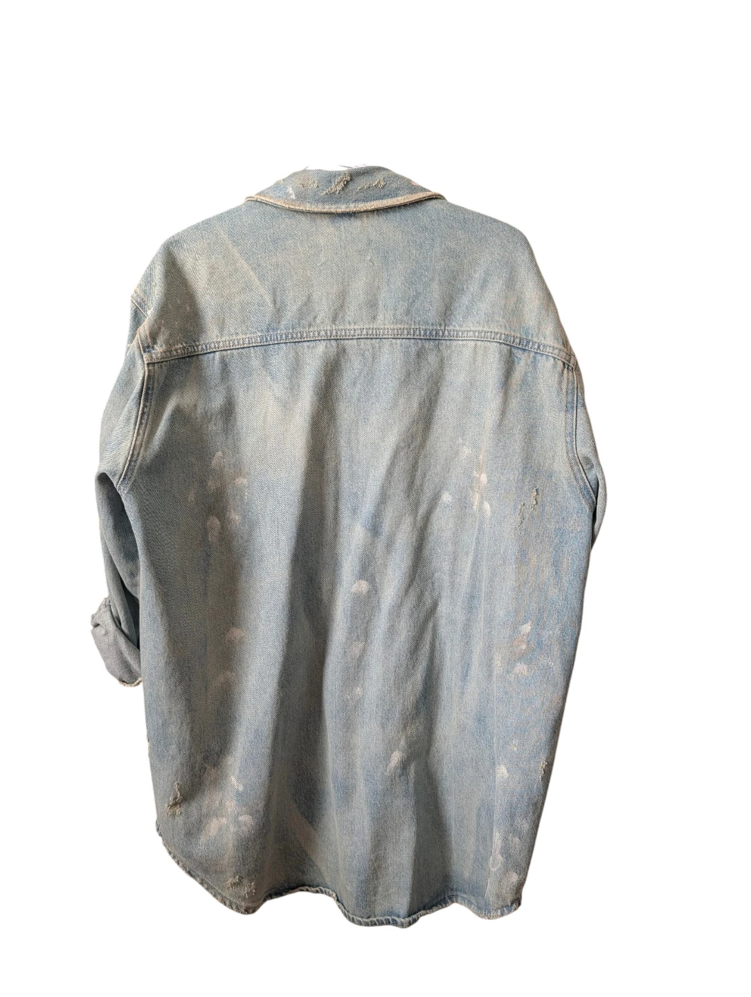 Unisex ZARA Denim distressed Shirt size XL - photo 2