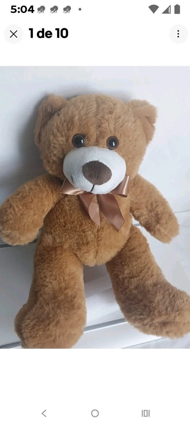 14 Inch Brown Plush Teddy Bear - photo 2