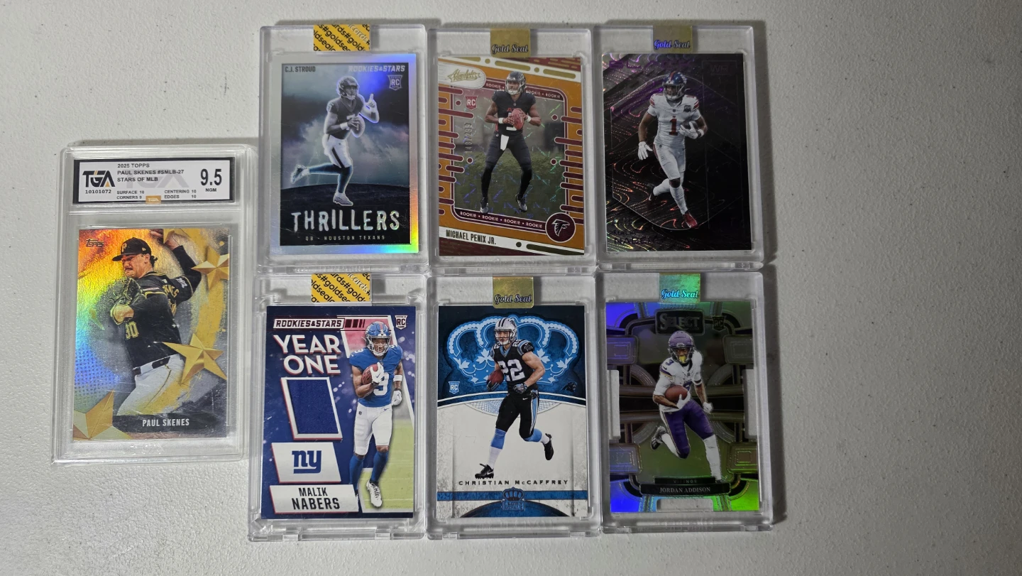 Assorted Football and Baseball Trading Cards