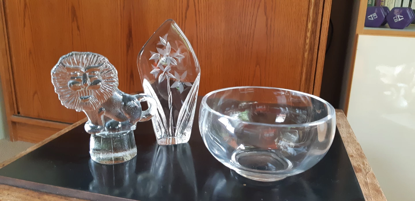 Set of 3 Crystal/Glass Items
