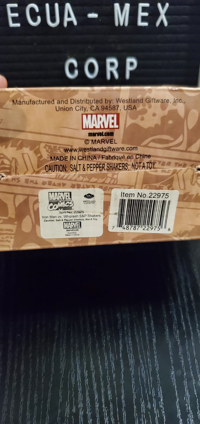 Marvel Iron Man vs. Whiplash Salt & Pepper Shakers - photo 4