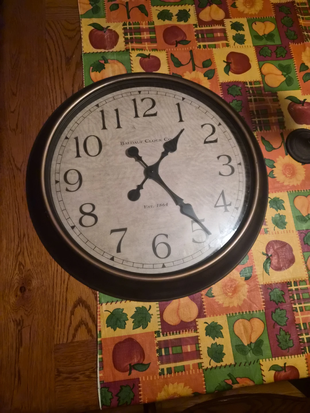Baldauf Clock Co. Wall Clock