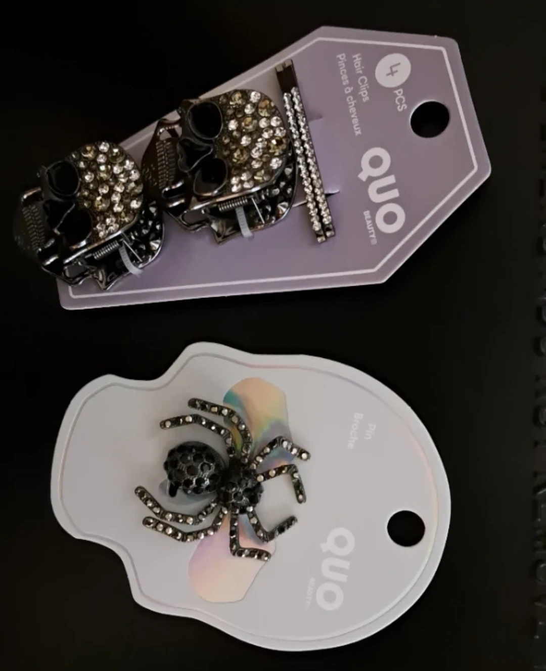 Quo Beauty Skull Hair Clips and Spider Pin Set - photo 3