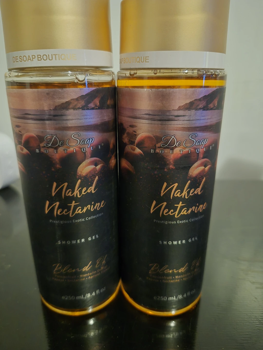 2 De Soap Boutique Naked Nectarine Shower Gels - photo 2
