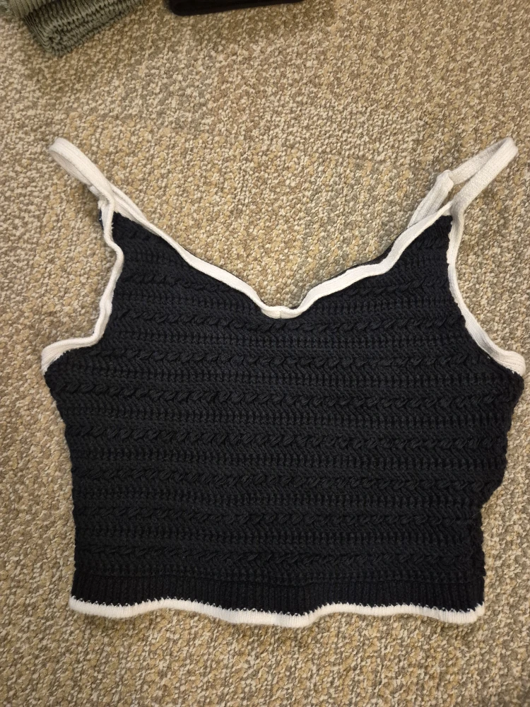 Abercrombie & Fitch Black Knit Top XS