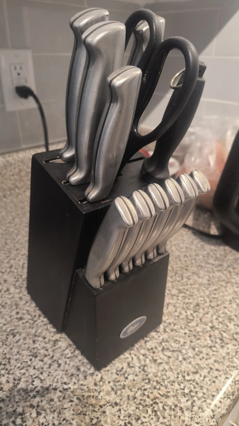 Oster 13-Piece Stainless Steel Knife Block Set - photo 2