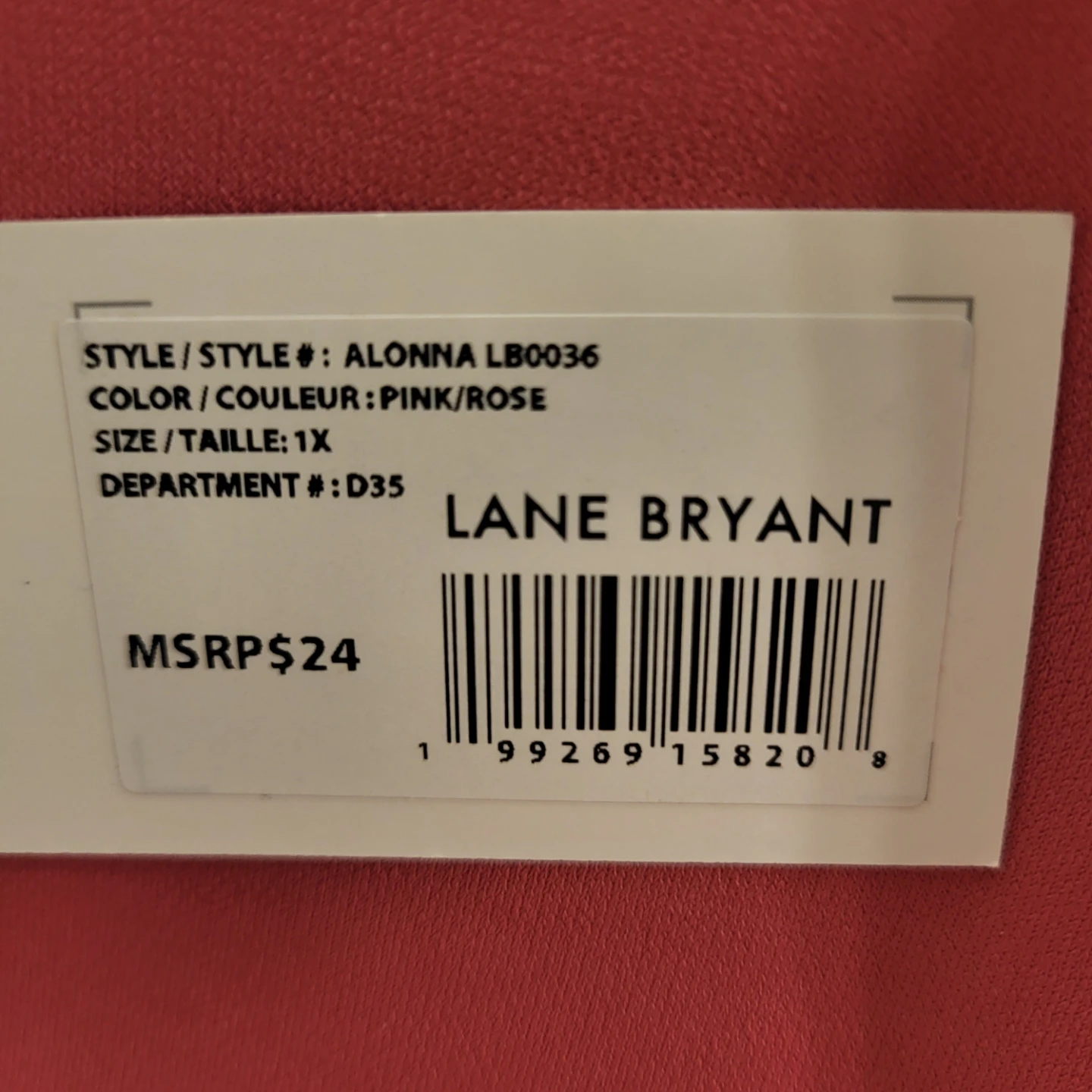 Plus Size Lane Bryant Alonna Pink Tunic Top - photo 3