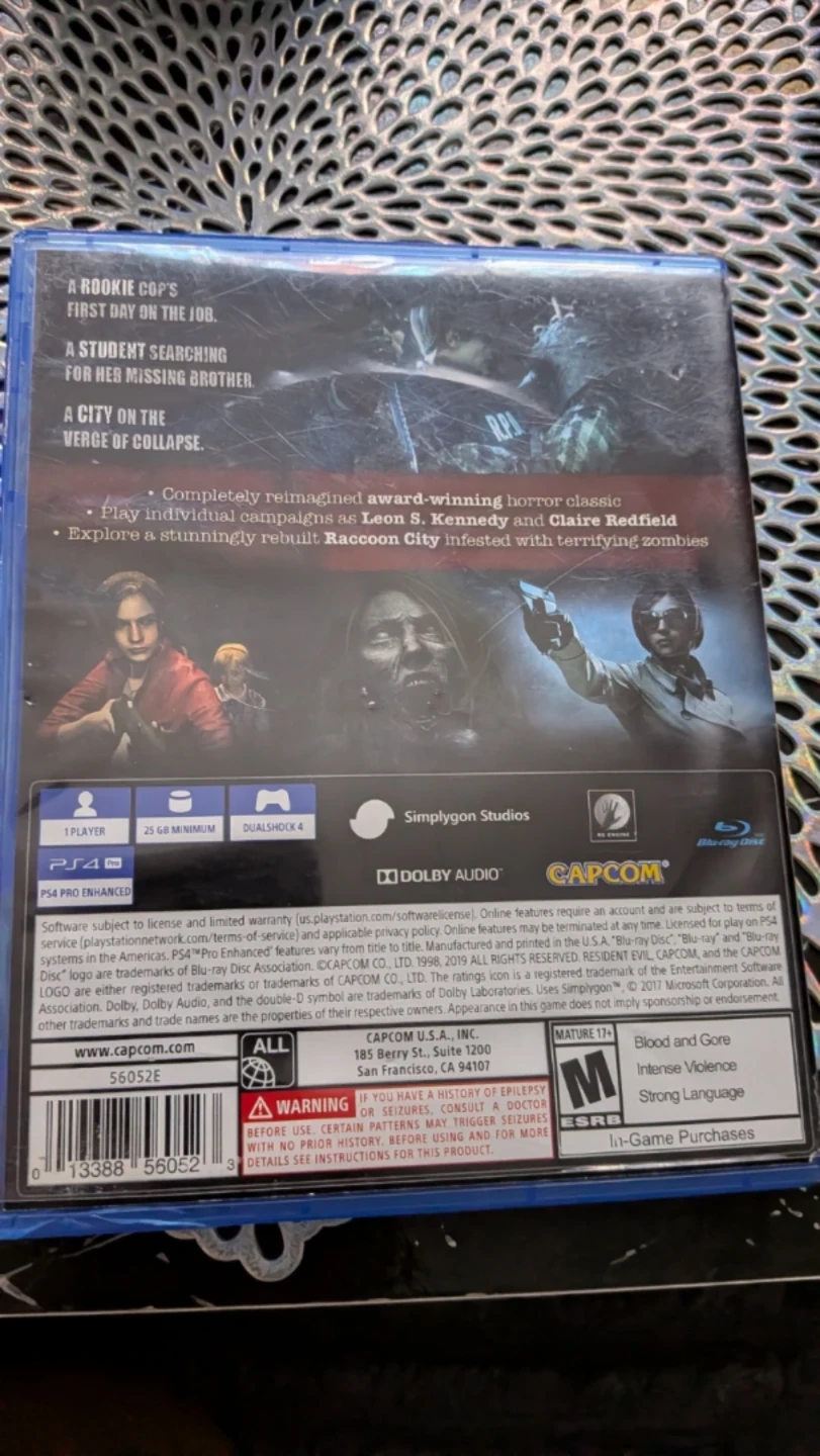 Resident Evil 2 for PlayStation 4 - photo 2