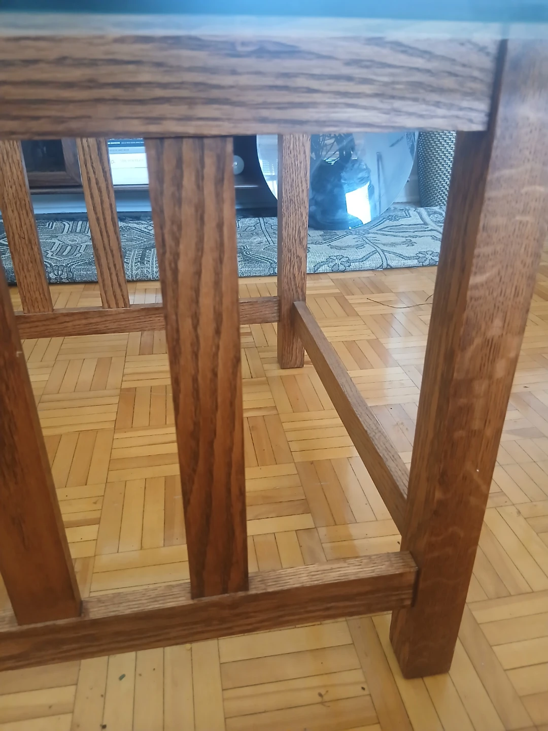 Mid-Century Modern Coffee Table with Glass Top - photo 3