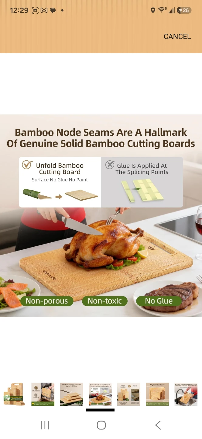 Rhino.life Bamboo Cutting Board Set - photo 3