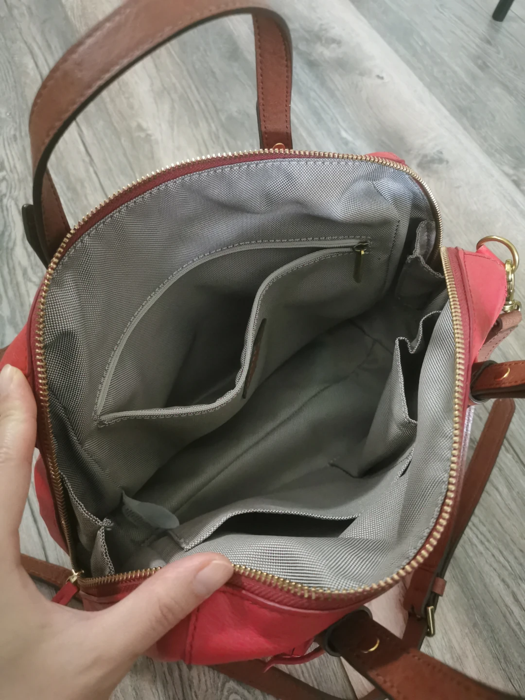 Fossil Red Leather Crossbody Bag - photo 5