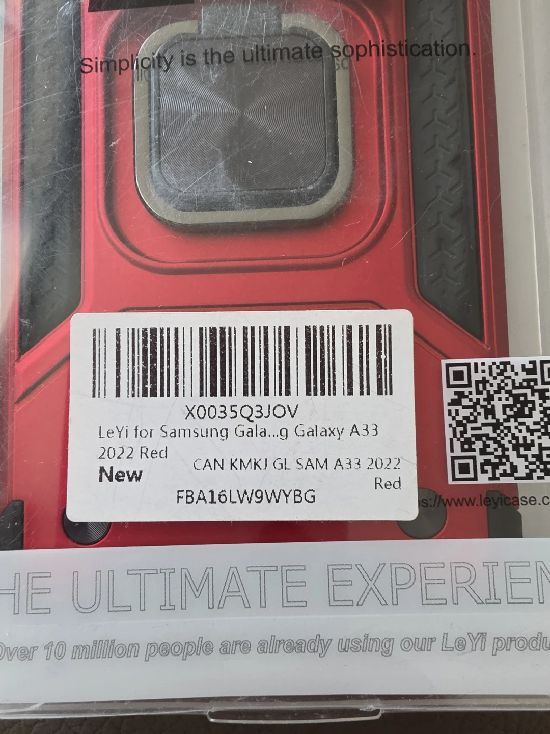 LeYi Phone Case for Samsung Galaxy A33 - Red - photo 2