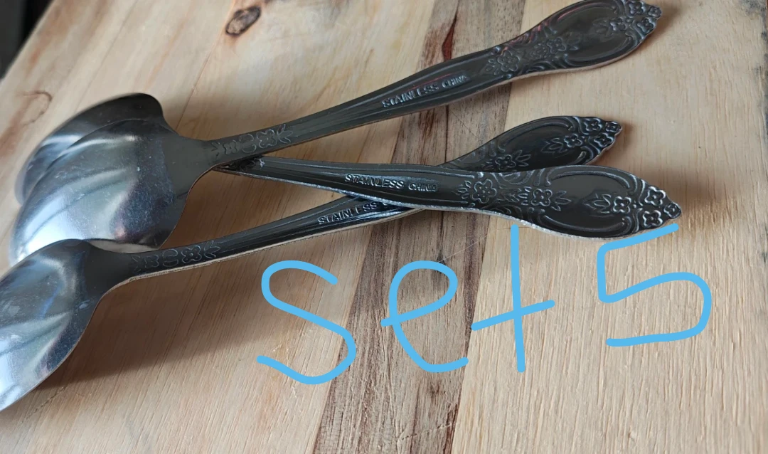 Stainless Steel Spoon Sets w/Butterknife Pair - photo 5