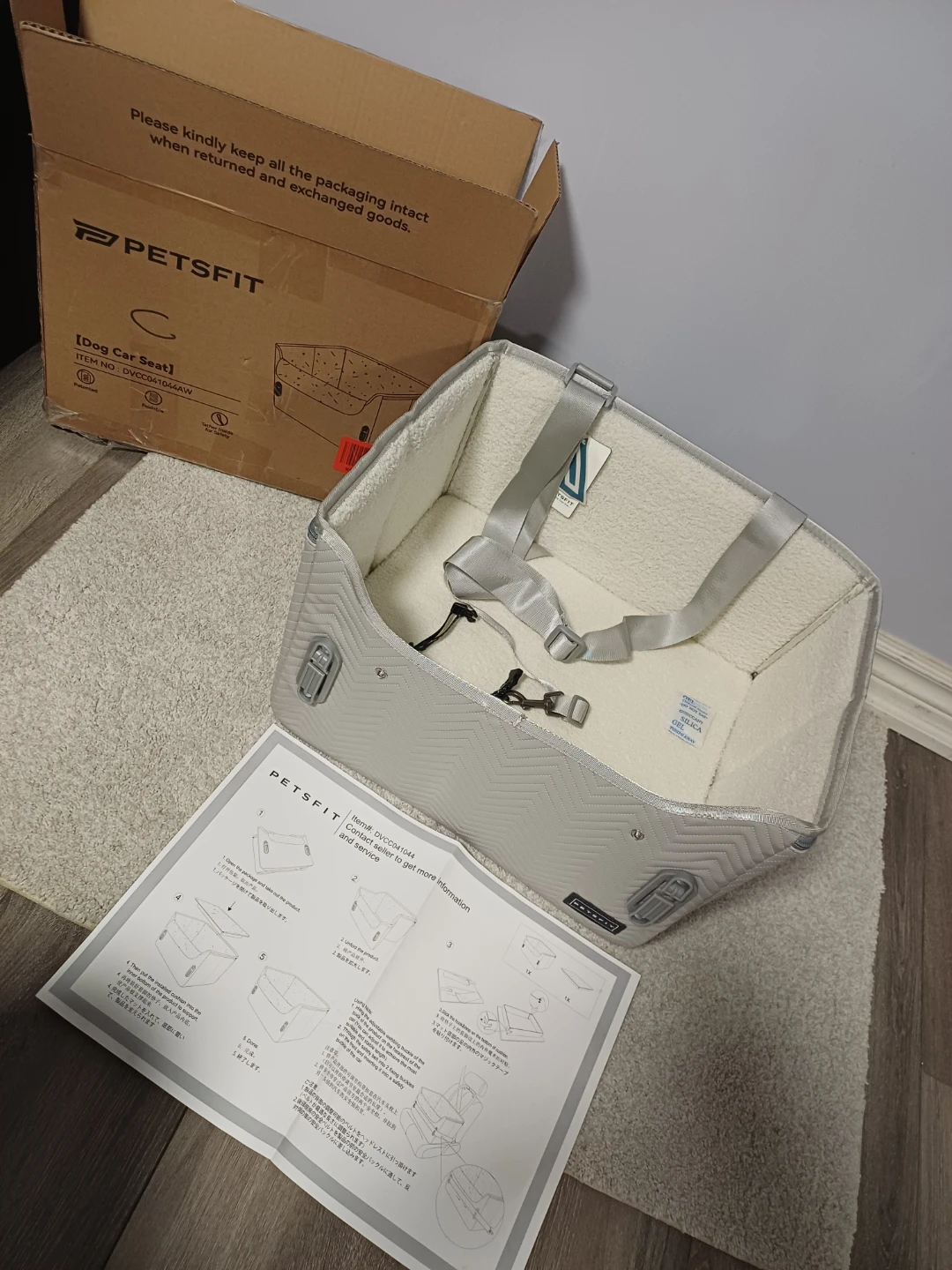 Petsfit Dog Car Seat - Grey - photo 4