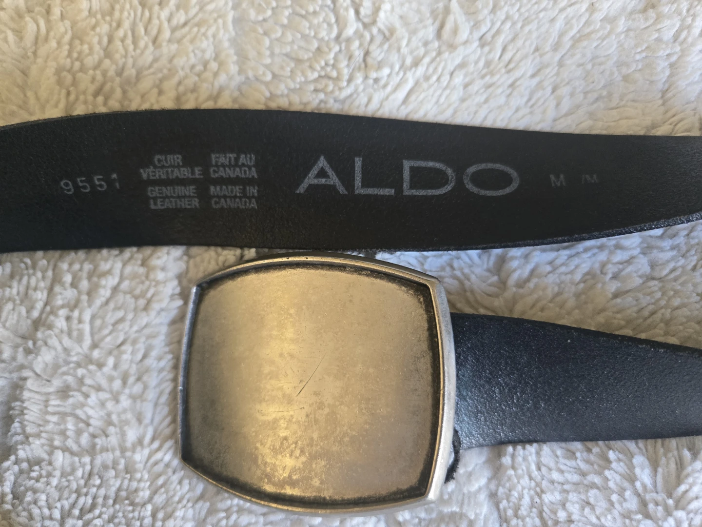 ALDO Leather Belt & Buckle