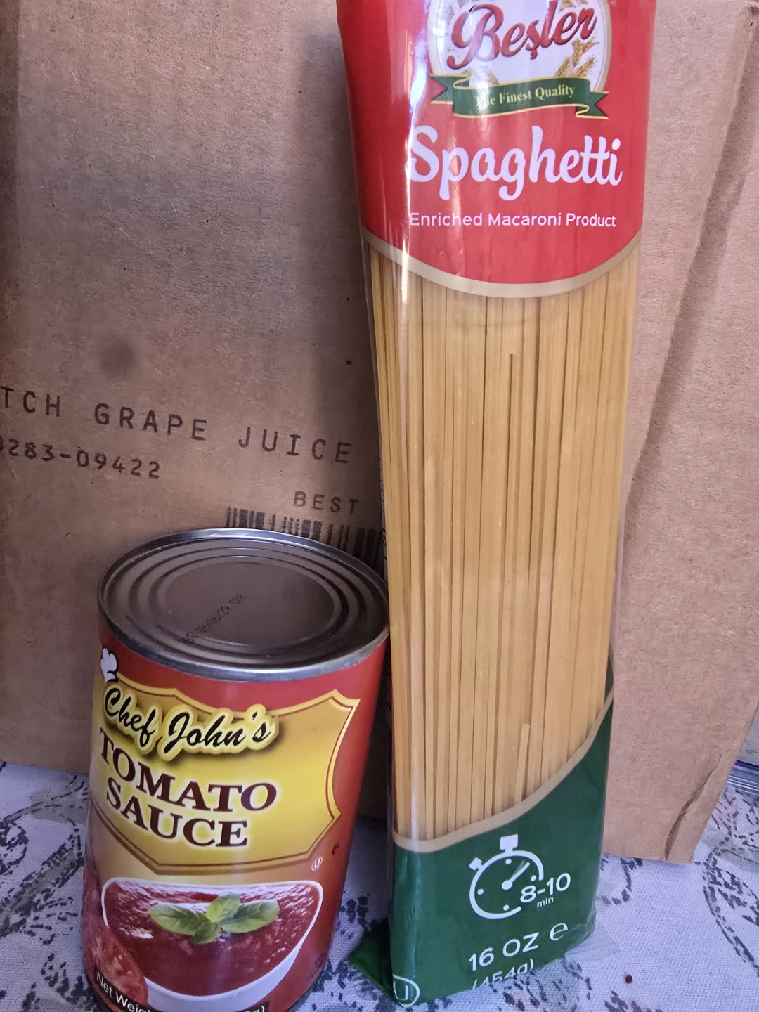 Besler Spaghetti and Chef John's Tomato Sauce